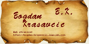 Bogdan Krasavčić vizit kartica